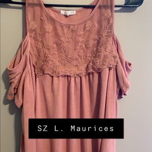 Maurices Peek A Boo blouse